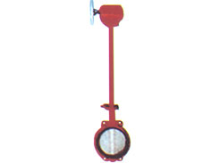 Shape and connection size of the butterfly valve body